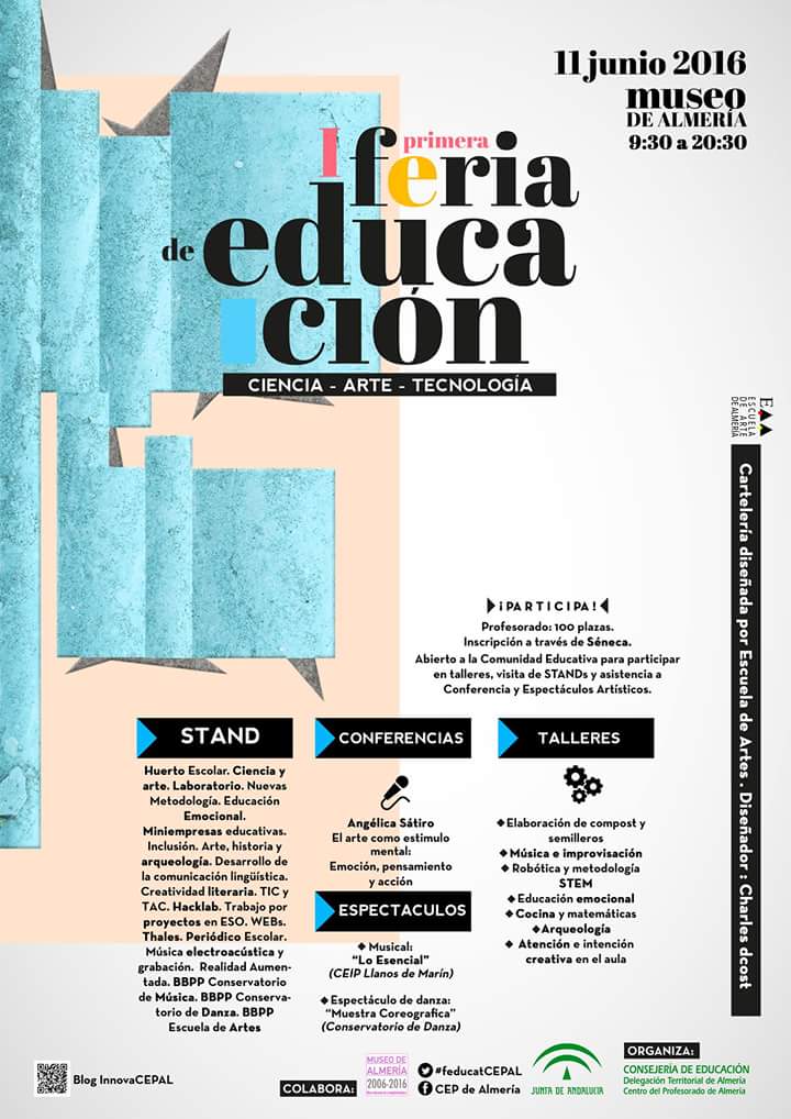 cartel de la I feria de educación